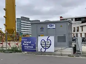 Chantier de la station en septembre 2019.