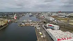 Chantiers de l'Atlantique - Vue du bassin de Penhoët