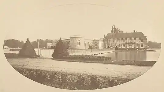 Le petit château et le pont de la Volière, technique inconnue, Claudius Couton (entre 1850 et 1875)