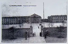 Ancien quartier Chanzy avec le 106e RI.