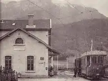 La gare de Chapareillan.
