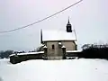 La chapelle sous la neige.