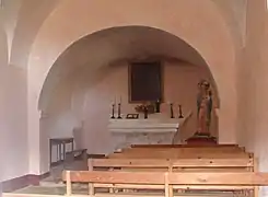 Intérieur de la chapelle Notre-Dame de la Stella.