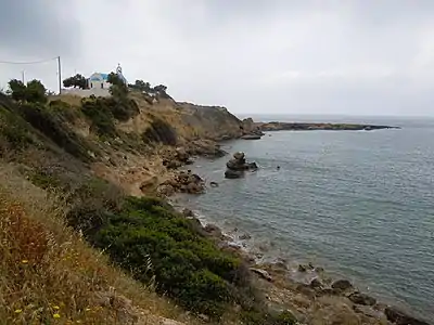 Site de la chapelle Agia Marina.