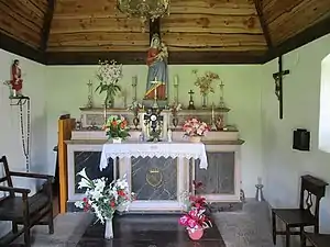 Intérieur de la chapelle.