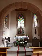 Intérieur chapelle Notre-Dame de la Miséricorde.