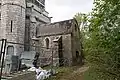 Le monument à Notre-Dame d'Étang en restauration, en septembre 2015