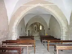 Intérieur de la chapelle Notre-Dame de Fougères.