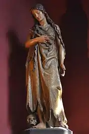 Statue de sainte Marie-Madeleine dans la chapelle de Heigne.