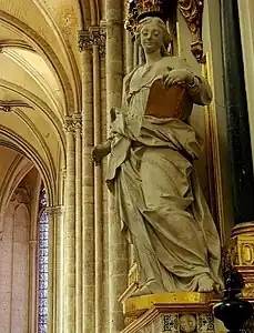 Sainte Geneviève par François Cressent, Cathédrale Notre-Dame d'Amiens.
