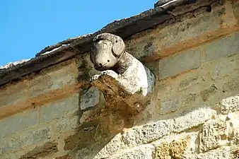 Gargouille en forme de chien.