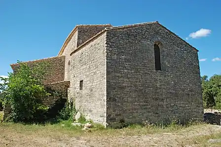 Le chevet vu de l'est.