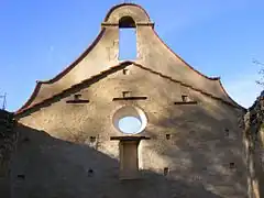 Clocher-mur de la chapelle Saint-André en 2014.