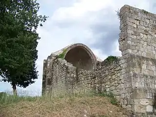 Chapelle Saint-Lannes, vue du carrefour.