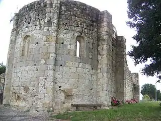 Abside de la chapelle Saint-Lannes.