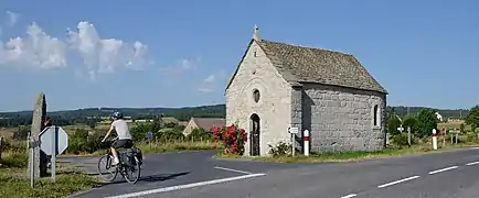 Chapelle la Bastide sur la via Podiensis près de Lasbros, Condom-d'Aubrac.