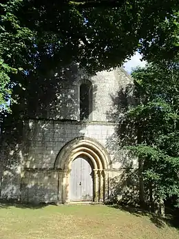 La chapelle de Plaincourault en 2017.