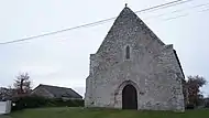 La chapelle de Saint-Eutrope (vue de l'entrée) à Allaire dans le Morbihan.