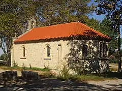 Vue de la chapelle de la Petite Motte.