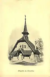 La chapelle au début du XXe siècle.