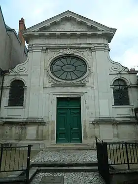 Le temple protestant de Tours, 32 rue de la Préfecture.