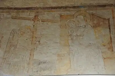 Détail d'une peinture murale (partie droite).