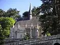 Vue de la chapelle du château d'Ussé.