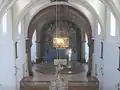 Chapelle de Kersaint - Intérieur, avec le couloir d'accès latéral