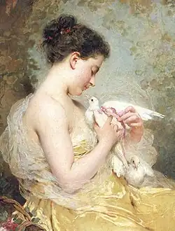 Jeune fille à la colombe, collection privée.
