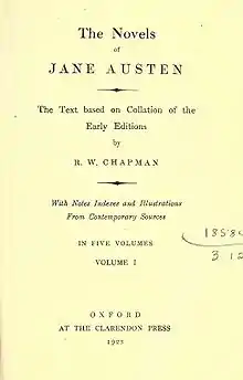 Page de titre du volume 1, annonçant notes, index et illustrations d'époque