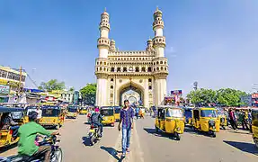 Le Charminar, le monument le plus emblématique d'Hyderabad.