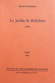 Le Jardin de Babylone par Bernard Charbonneau.