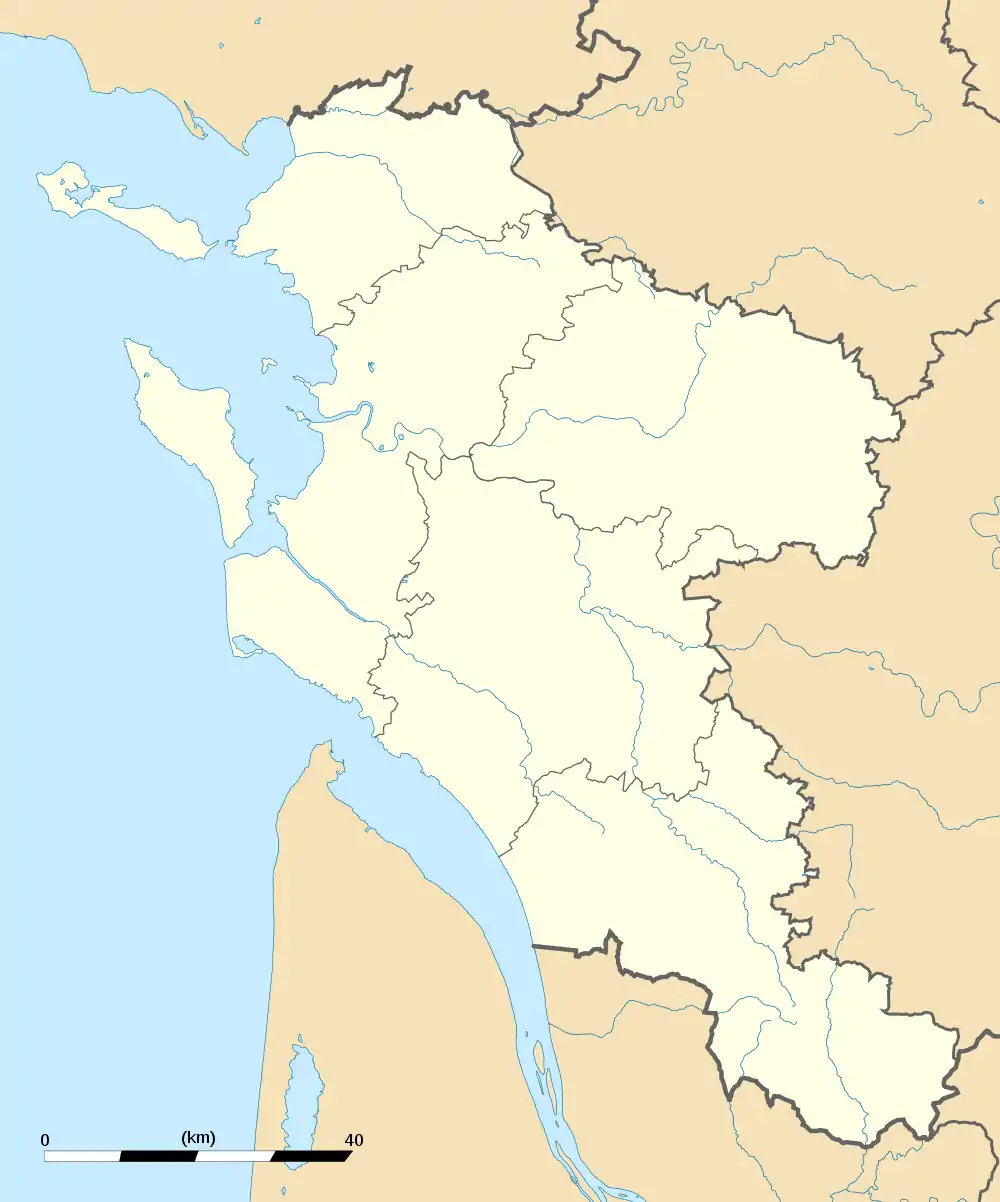 Position de Tonnay-Charente en Charente-Maritime.