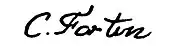 signature de Charles Fortin (peintre)