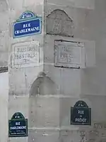 Ancien nom de la rue Charlemagne.