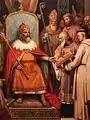 Charlemagne, entouré de ses principaux officiers, reçoit Alcuin [vue partielle] (1830, musée du Louvre, Paris)