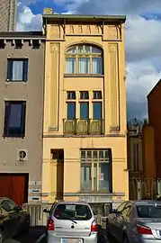 Maison Lafleur (1908), de style art nouveau géométrique.