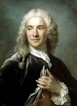 Portrait de l’artiste Charles-Joseph Natoire pour l’Académie, 1741. Pastel.