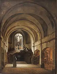 Charles Marie Bouton, Chapelle du Calvaire dans l'église Saint-Roch, 1817.