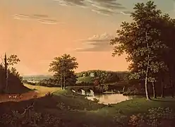 Peinture du domaine attribuée à Charles B. Lawrence, 1817–1820