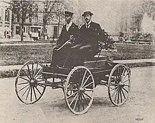Première voiture de Charles Brady King en 1896.