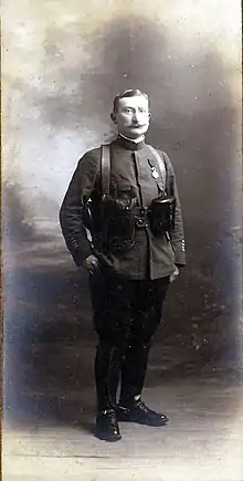 Le chef de bataillon Charles Barberot en 1915.
