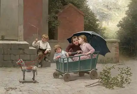 La Petite charette (1888), localisation inconnue.