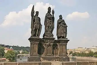 Saints Norbert, Venceslas et Sigismond.