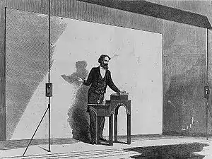Dickens interprétant ses œuvres en 1857, par Charles A. Barry (1830-1892).