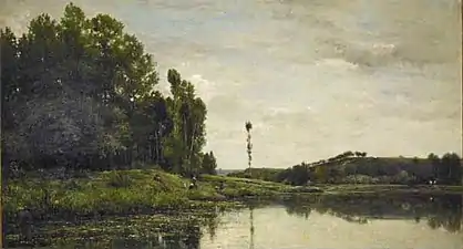Bords de l'Oise (1863), huile sur toile, 88.9 x 161,3 cm, musée d'art de Saint-Louis (Missouri).