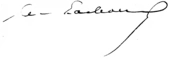 Signature de Charles Lachaud