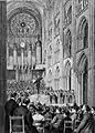 Messe de Sainte Cécile à l'église Saint-Eustache (Paris).