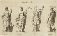 Charles Le Brun, Les Quatre parties du jour