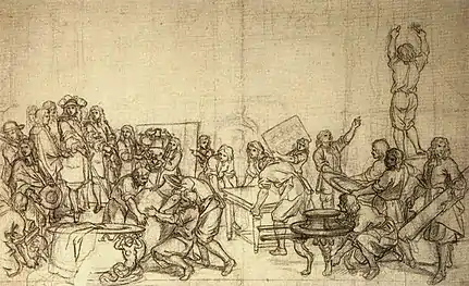Louis XIV visitant les Gobelins,Charles Le Brun